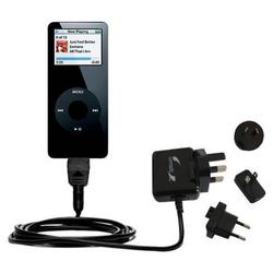 Gomadic International Wall / AC Charger for the Apple Nano (4GB) - Brand w/ TipExchange Technology