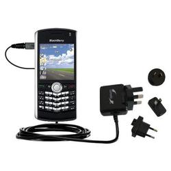 Gomadic International Wall / AC Charger for the Blackberry 8130 - Brand w/ TipExchange Technology