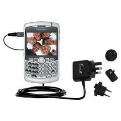 Gomadic International Wall / AC Charger for the Blackberry 8300 Curve - Brand w/ TipExchange Technol