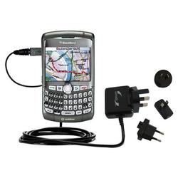Gomadic International Wall / AC Charger for the Blackberry 8310 - Brand w/ TipExchange Technology