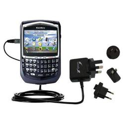 Gomadic International Wall / AC Charger for the Blackberry 8700f - Brand w/ TipExchange Technology
