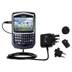 Gomadic International Wall / AC Charger for the Blackberry 8700r - Brand w/ TipExchange Technology