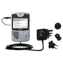 Gomadic International Wall / AC Charger for the Blackberry 8707v - Brand w/ TipExchange Technology