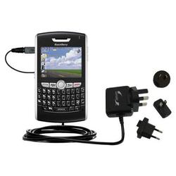 Gomadic International Wall / AC Charger for the Blackberry 8800 - Brand w/ TipExchange Technology