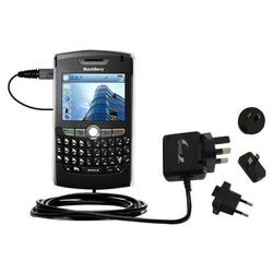 Gomadic International Wall / AC Charger for the Blackberry 8820 - Brand w/ TipExchange Technology