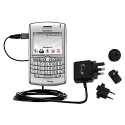 Gomadic International Wall / AC Charger for the Blackberry 8830 - Brand w/ TipExchange Technology