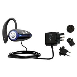 Gomadic International Wall / AC Charger for the BlueAnt X3 micro - Brand w/ TipExchange Technology