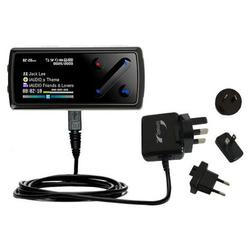 Gomadic International Wall / AC Charger for the Cowon iAudio 7 - Brand w/ TipExchange Technology