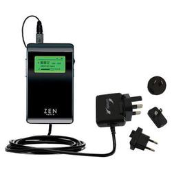 Gomadic International Wall / AC Charger for the Creative Zen Neeon - Brand w/ TipExchange Technology