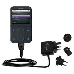 Gomadic International Wall / AC Charger for the Creative Zen Vision M 60GB - Brand w/ TipExchange Te