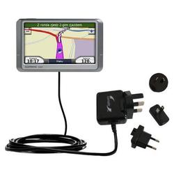 Gomadic International Wall / AC Charger for the Garmin Nuvi 850 - Brand w/ TipExchange Technology