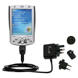 Gomadic International Wall / AC Charger for the HP iPAQ h2200 - Brand w/ TipExchange Technology