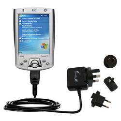 Gomadic International Wall / AC Charger for the HP iPAQ h2215 - Brand w/ TipExchange Technology