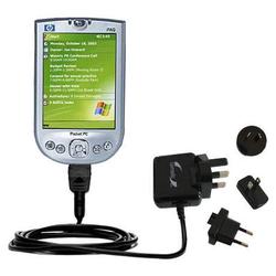 Gomadic International Wall / AC Charger for the HP iPAQ h4150 - Brand w/ TipExchange Technology