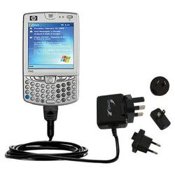 Gomadic International Wall / AC Charger for the HP iPAQ hw6515 - Brand w/ TipExchange Technology