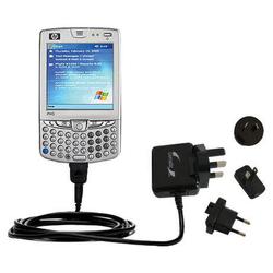 Gomadic International Wall / AC Charger for the HP iPAQ hw6515a - Brand w/ TipExchange Technology
