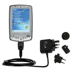 Gomadic International Wall / AC Charger for the HP iPAQ hx2110 - Brand w/ TipExchange Technology