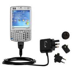 Gomadic International Wall / AC Charger for the HP iPaq hw6510 - Brand w/ TipExchange Technology