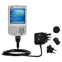 Gomadic International Wall / AC Charger for the HP iPaq hw6940 - Brand w/ TipExchange Technology