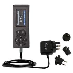 Gomadic International Wall / AC Charger for the Insignia Sport 2GB - Brand w/ TipExchange Technology
