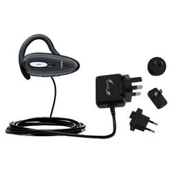 Gomadic International Wall / AC Charger for the Jabra BT150 - Brand w/ TipExchange Technology