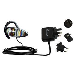 Gomadic International Wall / AC Charger for the Jabra BT160 - Brand w/ TipExchange Technology