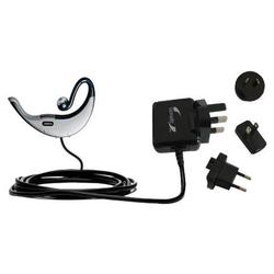 Gomadic International Wall / AC Charger for the Jabra BT500 - Brand w/ TipExchange Technology
