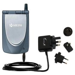 Gomadic International Wall / AC Charger for the Kyocera 7135 - Brand w/ TipExchange Technology