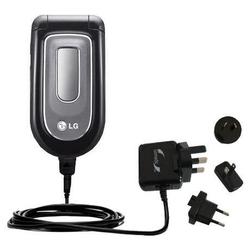 Gomadic International Wall / AC Charger for the LG 3450 - Brand w/ TipExchange Technology