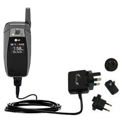Gomadic International Wall / AC Charger for the LG AX355 - Brand w/ TipExchange Technology