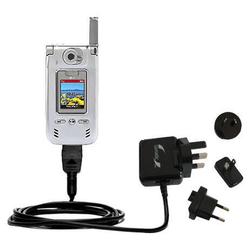 Gomadic International Wall / AC Charger for the LG VX8000 - Brand w/ TipExchange Technology