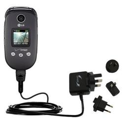 Gomadic International Wall / AC Charger for the LG VX8350 - Brand w/ TipExchange Technology