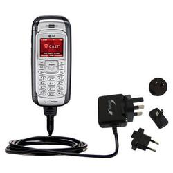 Gomadic International Wall / AC Charger for the LG VX9800 - Brand w/ TipExchange Technology
