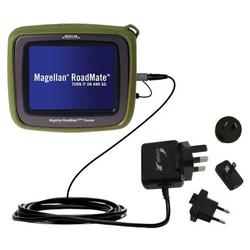 Gomadic International Wall / AC Charger for the Magellan Crossover GPS 2500T - Brand w/ TipExchange