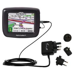 Gomadic International Wall / AC Charger for the Magellan Roadmate 2000 - Brand w/ TipExchange Techno