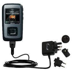Gomadic International Wall / AC Charger for the Memorex MMP8585 - Brand w/ TipExchange Technology