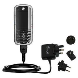 Gomadic International Wall / AC Charger for the Motorola E1120 - Brand w/ TipExchange Technology