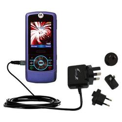 Gomadic International Wall / AC Charger for the Motorola MOTORIZR Z3 - Brand w/ TipExchange Technolo