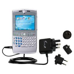 Gomadic International Wall / AC Charger for the Motorola Q - Brand w/ TipExchange Technology