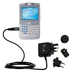 Gomadic International Wall / AC Charger for the Motorola Q Pro - Brand w/ TipExchange Technology