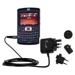 Gomadic International Wall / AC Charger for the Motorola Q9m - Brand w/ TipExchange Technology