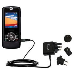 Gomadic International Wall / AC Charger for the Motorola RIZR - Brand w/ TipExchange Technology