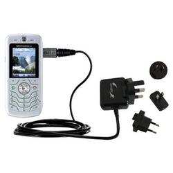 Gomadic International Wall / AC Charger for the Motorola SLVR L6 - Brand w/ TipExchange Technology