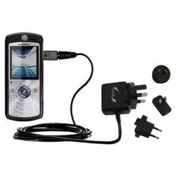 Gomadic International Wall / AC Charger for the Motorola SLVR L7 - Brand w/ TipExchange Technology