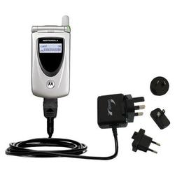 Gomadic International Wall / AC Charger for the Motorola T721 - Brand w/ TipExchange Technology