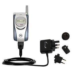 Gomadic International Wall / AC Charger for the Motorola T730 - Brand w/ TipExchange Technology