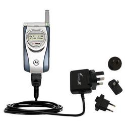 Gomadic International Wall / AC Charger for the Motorola T731 - Brand w/ TipExchange Technology