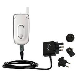 Gomadic International Wall / AC Charger for the Motorola V170 - Brand w/ TipExchange Technology