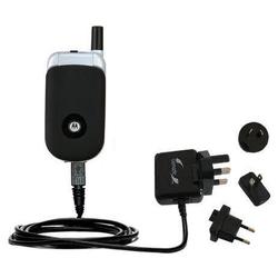 Gomadic International Wall / AC Charger for the Motorola V176 - Brand w/ TipExchange Technology