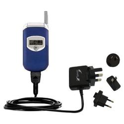 Gomadic International Wall / AC Charger for the Motorola V262 - Brand w/ TipExchange Technology